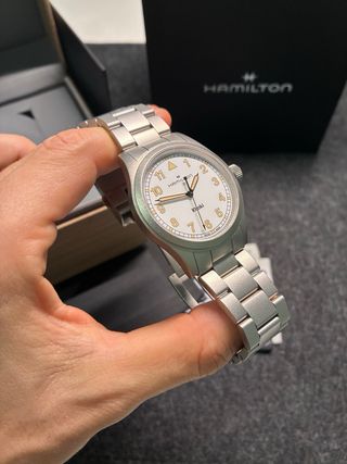 Hamilton Khaki Quartz Plata/Blanco