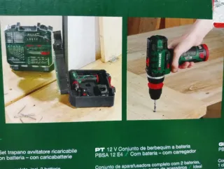 Atornillador + Accesorios + 2 Baterías PARKSIDE