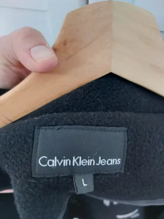 Abrigo Negro Calvin Klein