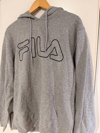 Felpa grigia Fila con logo