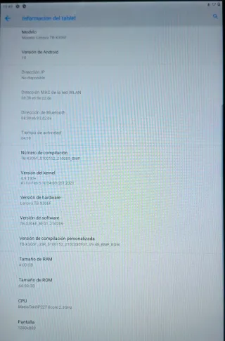 Tablet Lenovo Nero e Blu