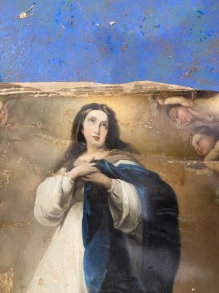 Cuadro Virgen Antiguo