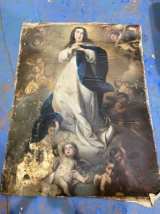 Cuadro Virgen Antiguo