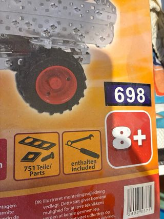 juego mecano metálico Tractor 751 Piezas