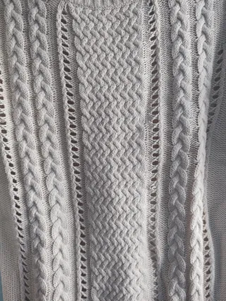 Jersey Stradivarius Beige Trenzado Talla L