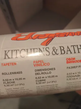 Papel vinilo Elegance cocinas y baños