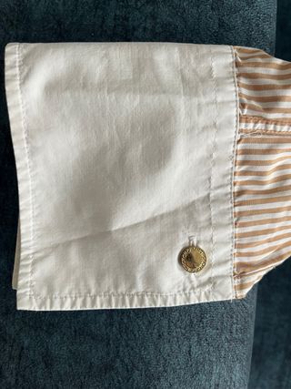 Camisa Carolina Herrera Rayas Marrón Talla S