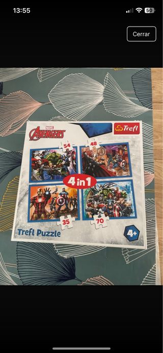 Puzzle 4 en 1 Marvel Avengers Trefl