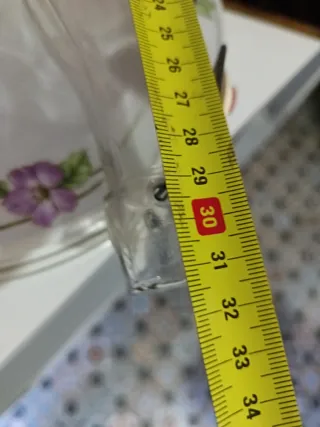 Jarra y Botella de Vidrio con Tapón