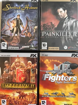 16 VIDEOJUEGOS DVD PC CRIMEN, GUERRA, BELICAS,