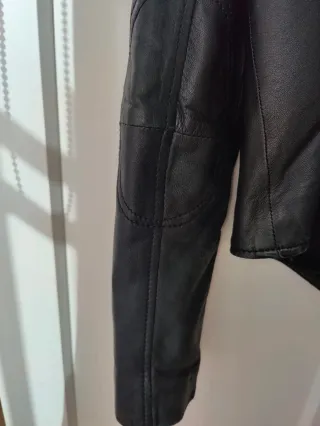 Chaqueta Biker Piel Mango Talla S
