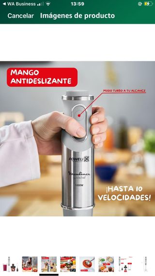 Batidora de Mano Moulinex QuickChef 1000W