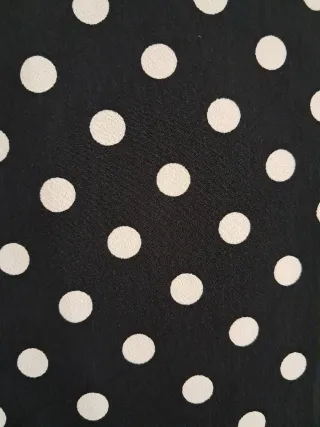 Sobrecamisa Americana fina lunares negra talla S