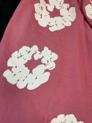 Pantalón chándal rosa con estampado