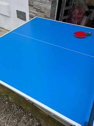 Mesa de ping pong azul