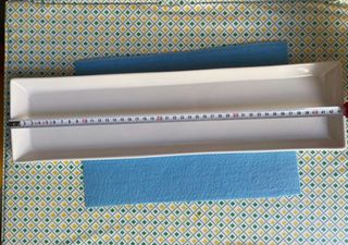 Vassoio rettangolare bianco