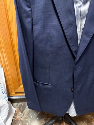 Traje Pedro del Hierro azul