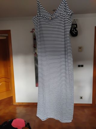 Vestido rayas blanco y negro