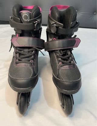 Patines Oxelo Talla 39 Negro/Rosa