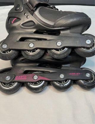 Patines Oxelo Talla 39 Negro/Rosa
