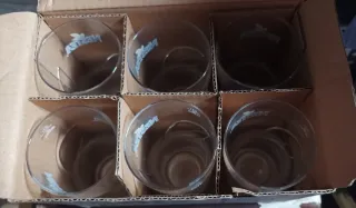 6 vasos de vidrio Nestea