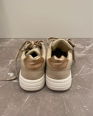 Scarpe donna beige/oro nuove