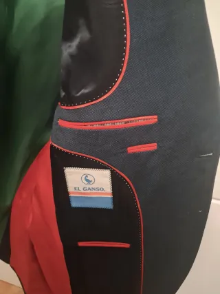 Traje Ganso Azul y Verde