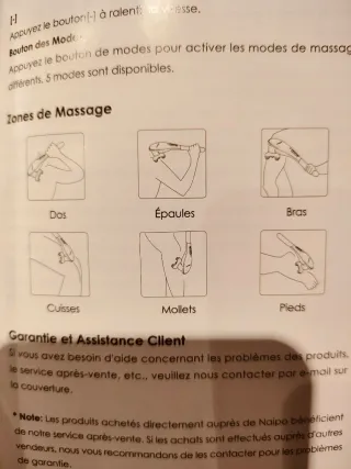 Masajeador Percusión Naipo MGPC-5610