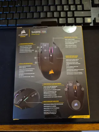 Mouse Gaming Corsair Sabre RGB Nero