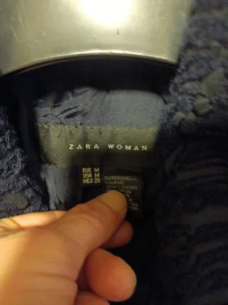 Abrigo azul manga corta