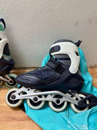 Patines en línea Oxelo Talla 42 Mujer + Protección