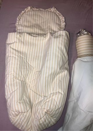 Saco Capazo Rayas Beige