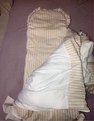 Saco Capazo Rayas Beige