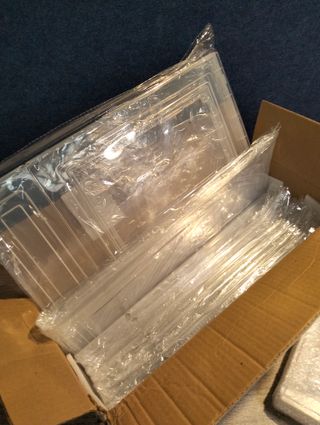 Cajas de zapatos transparentes Songmics 12 unidades, tamaño 44 zapatero