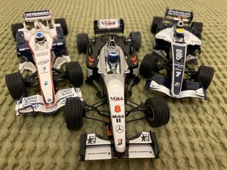 3 Coches Slot F1 Nuevos 1:32