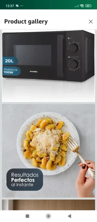 Microondas Hyundai Negro 700W