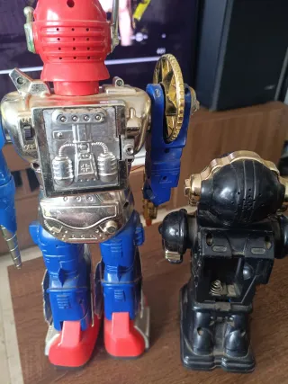 2 Robots Juguete Vintage Retro