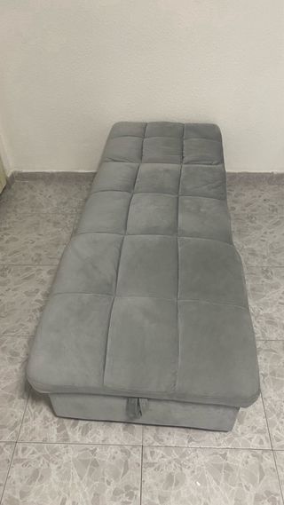 Diván gris de tela PRECIO NEGOCIABLE