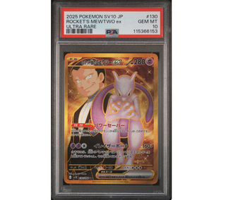 Mewtwo Ex Rocket's PSA 10 Japonés #130
