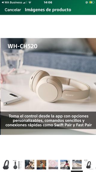 Auriculares Sony Bluetooth Inalámbricos Negros