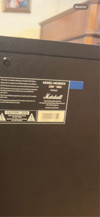 Amplificador Marshall MG30FX 230V 50HZ Guitarra