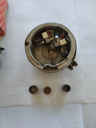 Bendix, porta escobillas de motor de arranque.