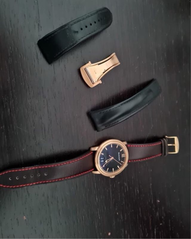 Reloj Blancpain Oro Rosa y Correa Piel FULL SET,