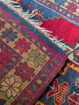 Tappeto Persiano Vintage Lana Rosso Nero