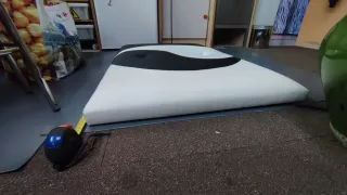 Cabecero cama 108 cm beige y blanco