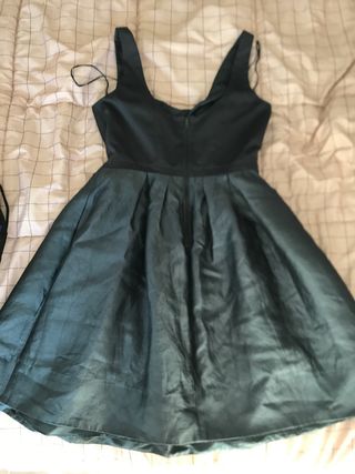 Vestido de ceremonia gris plomo