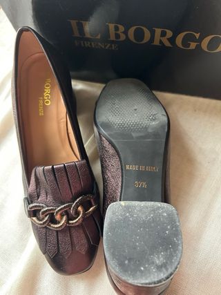 Zapatos de tacón IL BORGO dorados/morados