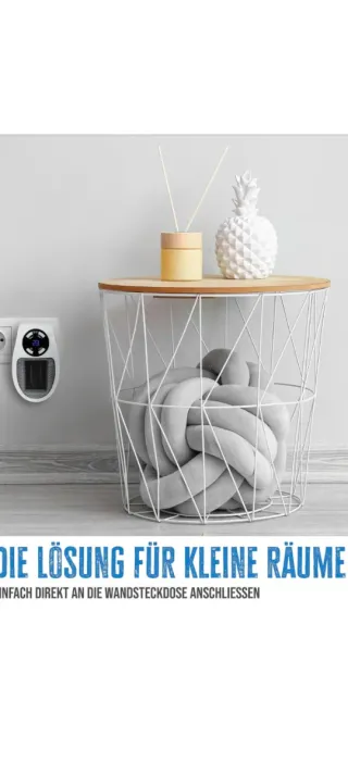 Calefactor portátil con mando