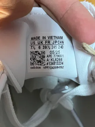 Adidas Samba OG Blancas y Doradas Talla 39