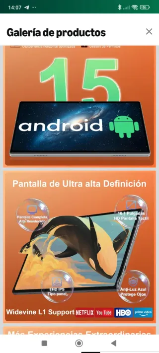 Tablet Dghrti Tab30 5G WiFi Android 15